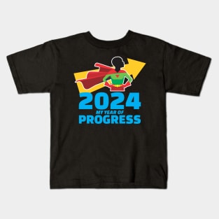 2024 My Year of Progress | New Year Kids T-Shirt